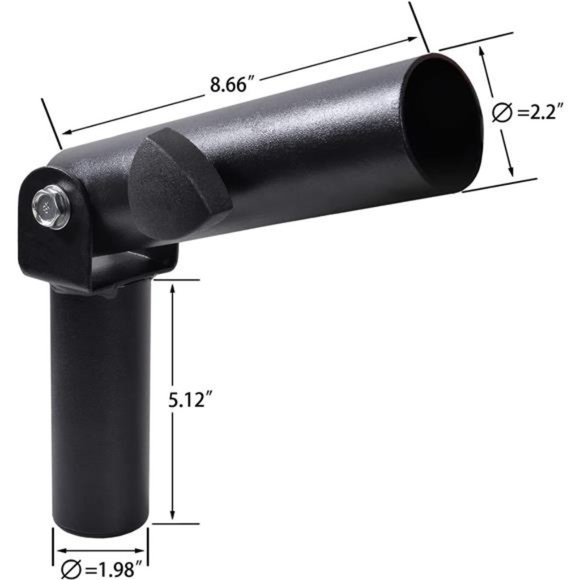 Barbell T-Bar Row Plate Post Insert Landmine - Fits 2'' Olympic Bars - Picture 6 of 7